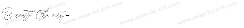 Braisetto (the scrip字体转换